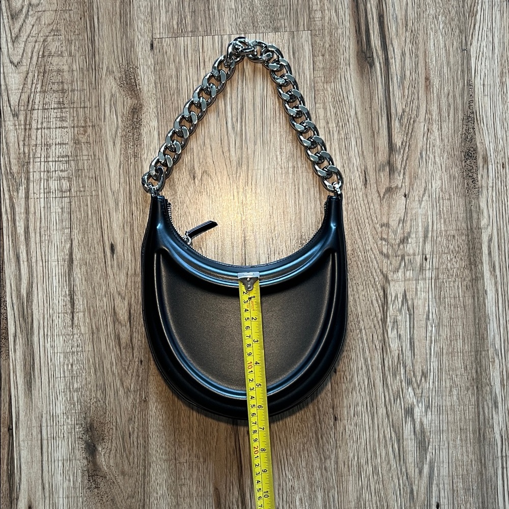 EUC Zara Half Moon Chain Strap Shoulder Bag - Picture 11 of 12
